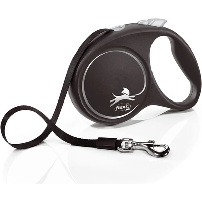 flexi Black Design повод L до 50кг, 5м лента - черно