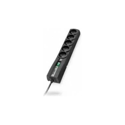 Everlast EVER CLASSIC - Surge protector - AC 250 V - 2500 Watt - output connectors: 5 - 3 m cord - black