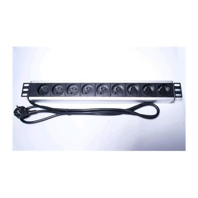 PremiumCord napájecí do 19" racku 1.5U, 9x230V, 2m kabel 8592220005498