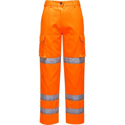 Portwest LW71 dámske reflexné Hi Vis nohavice oranžová