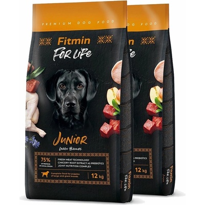 Fitmin For Life Junior Large Breeds 2 x 12 kg