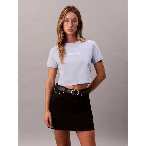 Calvin Klein Jeans Тениска ss logo cropped tee - sportdepot - 56,54 лв