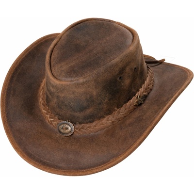 Kožený westernový klobouk Crazy Horse – Zbozi.Blesk.cz
