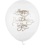 Party Deco Бели балони „Happy Birthday To You (SB14P-305-008)