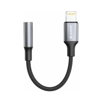 Swissten adaptér Light./AUX 0,15 M BK
