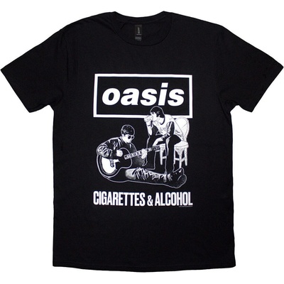 Oasis Cigarettes & Alcohol Illustration Mono Black M Риза (OASTS38MB02)
