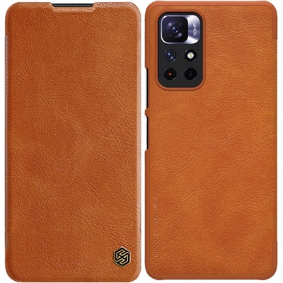 Nillkin Флип-кейс Nillkin Qin за Xiaomi Redmi Note 11T 5G/Note 11S 5G/Note 11 5G/Poco M4 Pro 5G, Кафяв (6902048234956)