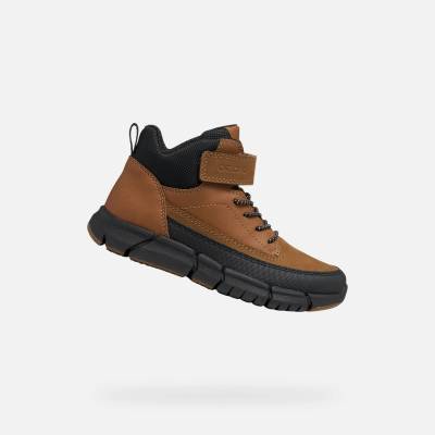 Geox Кафява детска обувка до глезена Geox Flexyper Geox | Kafyav | Момчешки | 32