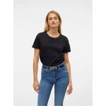 Vero Moda Тениска Vero Moda Women's Paula Regular Fit T-Shirt - Black