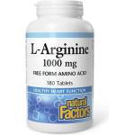 Natural Factors Енергия - Л-Аргинин (L-Arginine), 1000 mg х 180 таблетки Natural Factors (2856 NF)