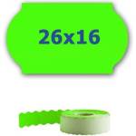 CDRmarket Ценови етикети за клещи, 26 мм x 16 мм, 700 бр. , сигнално зелени (ETRL-26x16-green)