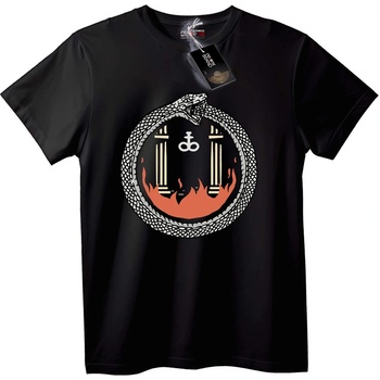 NOONEBRAND Тениска Символ Уроборос - 2XL, Black