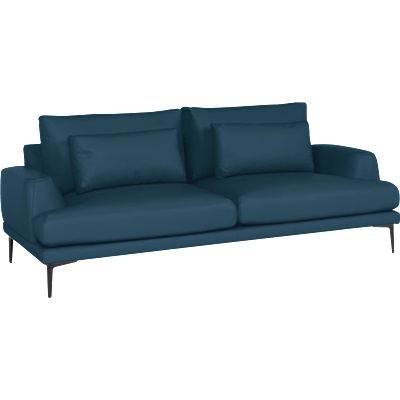 Carmen Кожен диван - тройка grasten lux - син (3551225_3)
