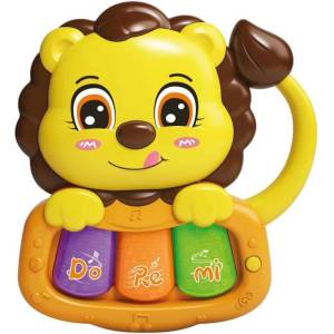 Raya Toys Бебешко пиано Raya Toys - Лъвче, жълто (503123324)
