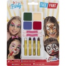 Barvy na obličej a tělo 6 ks v krabičce 11x14cm karneval
