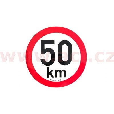 Omezení rychlosti na 50 km průměr odrazky 200 mm (pro přívěsy)