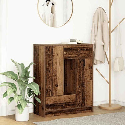 vidaXL Бюфет с чекмеджета и вратички, старо дърво, 73x31x90 см (861857)