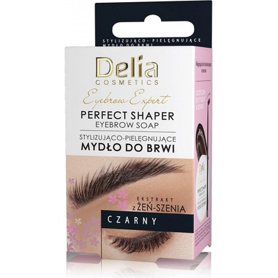 Delia Cosmetics Eyebrow Expert fixačný vosk na obočie Black 10 ml