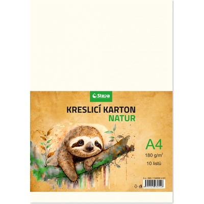 STEPA Kreslicí karton A4 (180g/m2, 10ks) natur