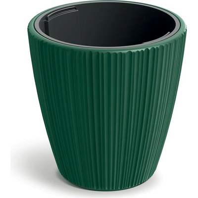 Prosperplast Plastový květináč OROS tmavě zelený matný, 34,9 cm