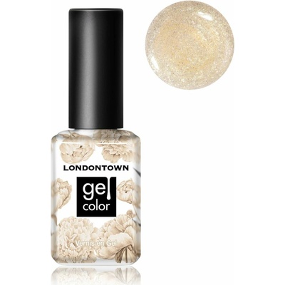LONDONTOWN Gel Isla Bonita gélový lak na nechty trblietavá zlatá 12 ml
