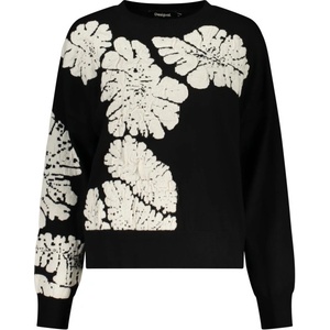 DESIGUAL Дамски пуловер desigual, Размер l, Цвят Черен (26wwjf09_ne2000)