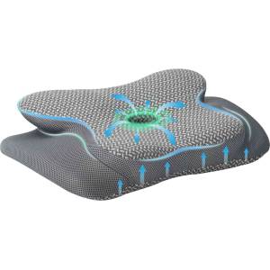 Pure Line Home Анатомична възглавница Cervical Curve Memory, 58 x 38 x 12 см, сива