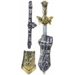 LEAN Toys Knight Set Gladiator Sword Protectors Belt Decorated