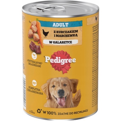 Pedigree Adult s kuřecím masem a mrkví v želé 400 g