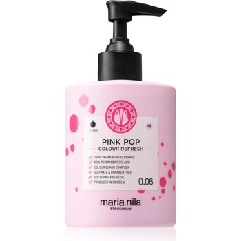 Maria Nila Colour Refresh Pink Pop нежна подхранваща маска без перманентни цветови пигменти издържа 4 - 10 измивания 0.06 300ml