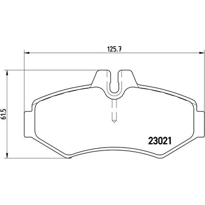 BREMBO Sada brzdových platničiek kotúčovej brzdy P50020