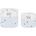 KikkaBoo Комплект кош за аксесоари KikkaBoo - Bear With Me, 2 броя, 22 cm и 18 cm, син (31108030048)