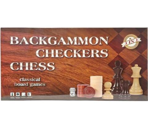 Hra šachy, vrhcáby a backgammon.
