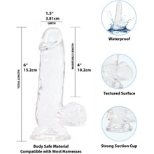 Crystal Addiction Transparent Dildo 15 cm