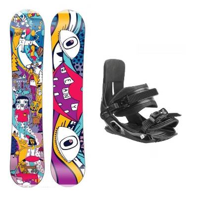 Beany Bark dětský snowboard + Hatchey Tactic Junior vázání - 90 cm + EU 33-39