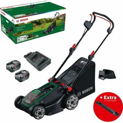 BOSCH ROTAK 18V2-43 vč. bat a nab. + nůž 0.600.8B9.L02