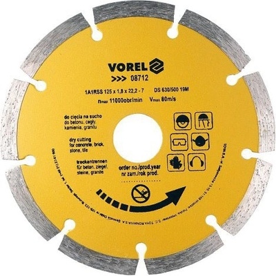 Vorel kotouč diamantový 125 x 22,2 x 1,8 mm segmentový TO-08712
