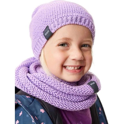 Unuo Dětská čepice pletená Warm Lila
