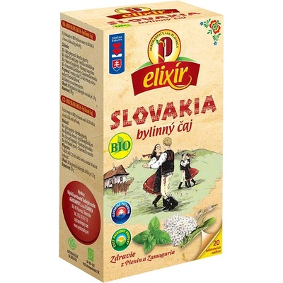 Agrokarpaty čaj Elixír Bio Slovakia 20 vreciek