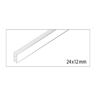 HAWA CLIPO 36 GK/GKK IS fixační profil na sklo délka 2500 mm hliník elox