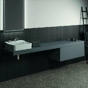 Ideal Standard Atelier Conca стенен шкаф за монтаж на стена, 1 чекмедже, 100 см, антрацит мат (T3988Y2)