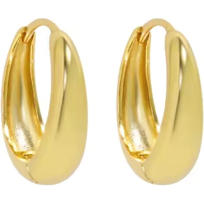Olivie stříbrné náušnice GOLD 8729