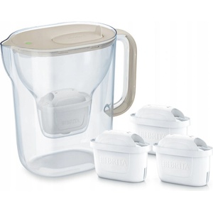 BRITA Style ESSENTIAL XL кана с пясъчен филтър + 3 x MX Pro Pure Perfo (1060347) Филтрираща кана