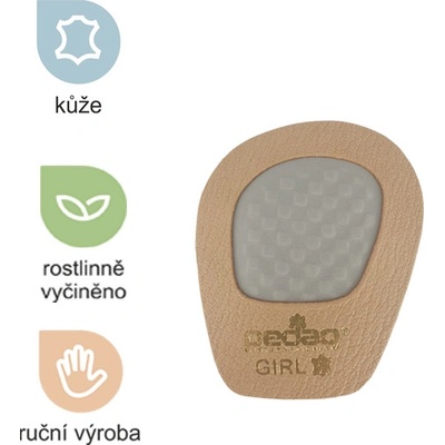 pedag GIRL BROWN kožená brzdička do bot