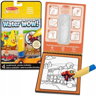 VODNÉ OMAĽOVÁNKY WATER WOW! VOZIDLÁ MELISSA & DOUG