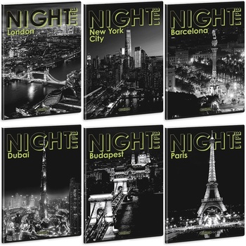 Ars Una Тетрадка обикновена ARS UNA A/4 40 листа Екстра телбод Night Life (53805829)