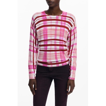 Desigual Дамски пуловер desigual, Размер m, Цвят Роза (25wwjf41_rs3049)