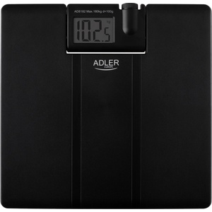 Adler Кантар Adler AD 8182, До 180 кг, Проектор, LCD дисплей, 4 x ААA, Черен (9999AD8182) - topmarket