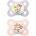 MAM Original Night 0m+ биберон Purple/ Pink 2 бр