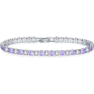 Sisi Jewelry se zirkony Robertina Ametyst NR1113-17 Fialová